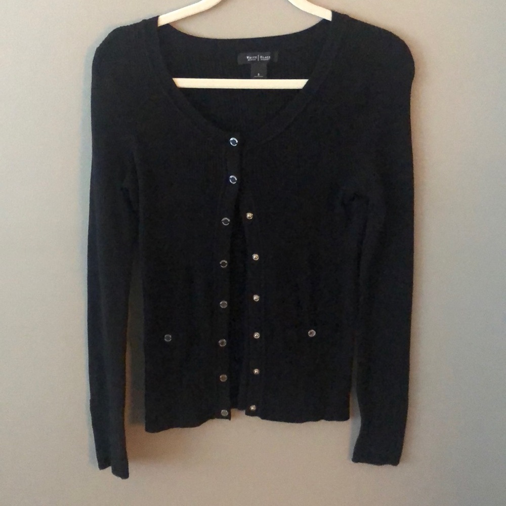 Black sweater button down cardigan
